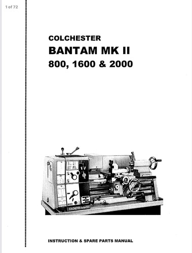 Colchester bantam mkii lathe - colchester,