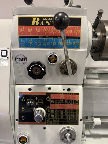 Colchester bantam lathe decals - colchester,