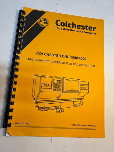 Colchester cnc 3000 4000 - colchester,